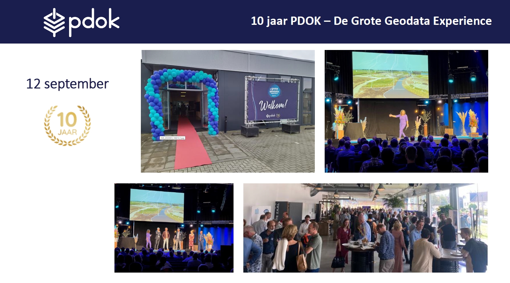Impressie van het feest 10 jaar PDOK