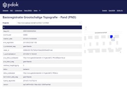 Voorbeeld van een bevraging van de BGT API
