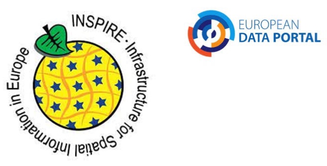 Schermafbeelding van het INSPIRE logo