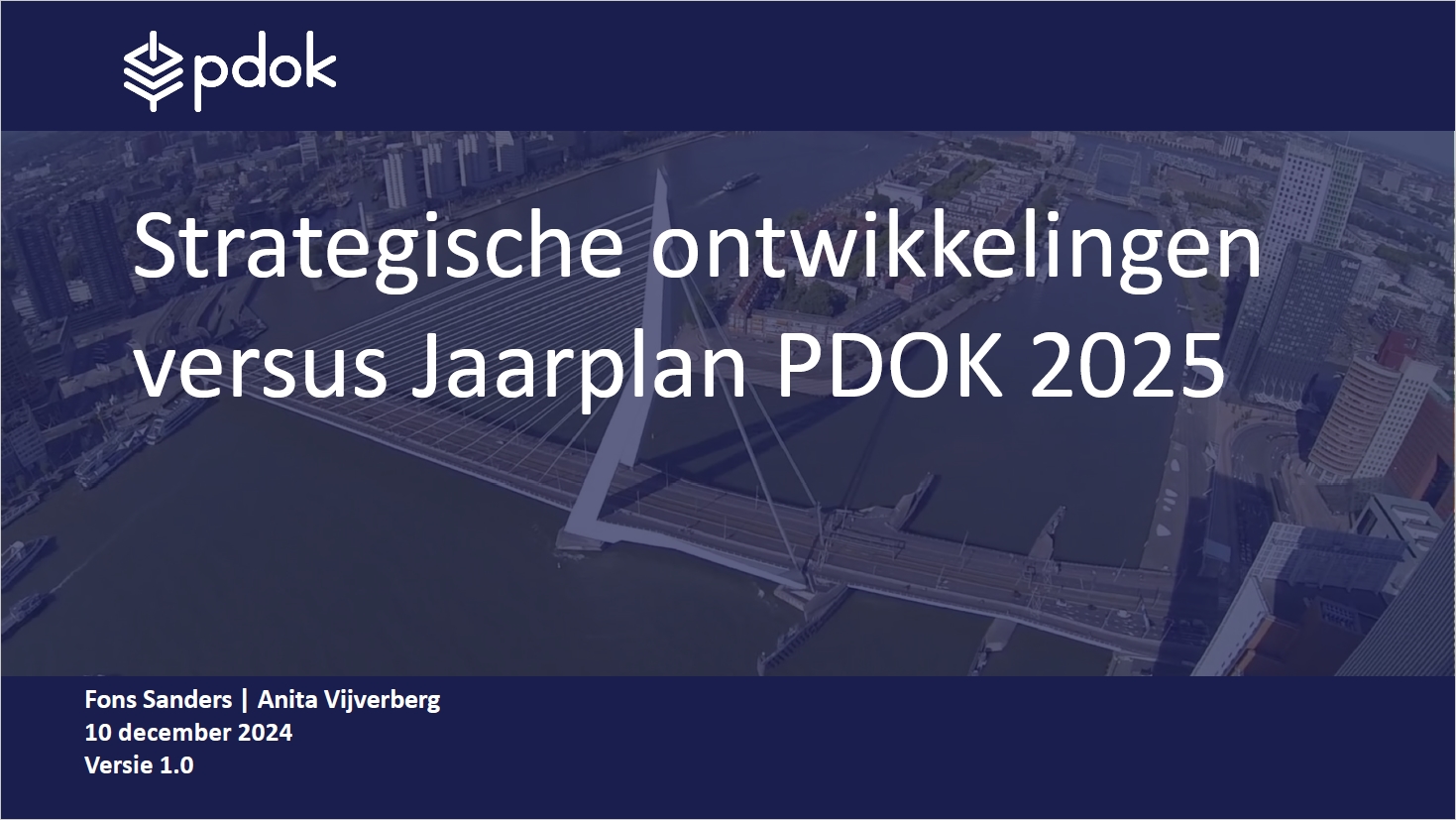 Schermafbeelding van het jaarplan van PDOK 2025