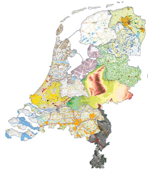 Kaart van Nederfland