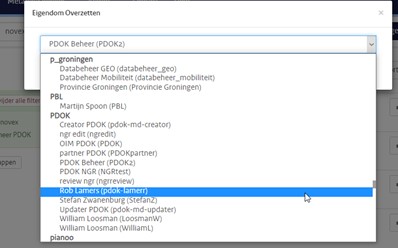 Selectie van nieuwe eigenaar, bijvoorbeeld Rob Lamers