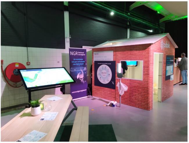 Impressie van de PDOK stand tijdens de opengeo dag te Amersfoort